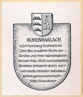 Wappen von Hohenhaslach/Arms (crest) of Hohenhaslach