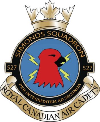 Coat of arms (crest) of the No 527 (Simonds) Squadron, Royal Canadian Air Cadets