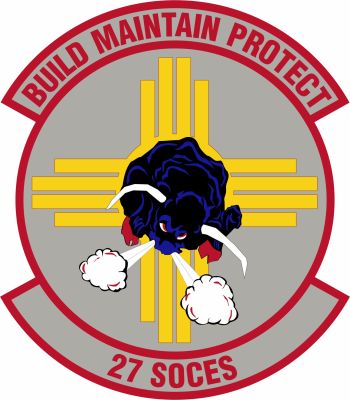 Coat of arms (crest) of the 27th Special Operations Civil Engineer Squadron, US Air Force