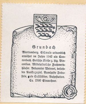 Wappen von Grunbach (Remshalden)/Coat of arms (crest) of Grunbach (Remshalden)
