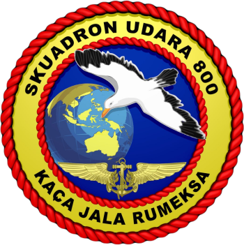Coat of arms (crest) of the Air Squadron 800, Indonesian Navy