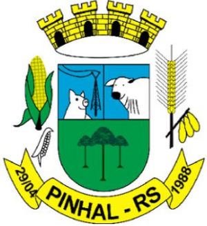 Brasão de Pinhal (Rio Grande do Sul)/Arms (crest) of Pinhal (Rio Grande do Sul)