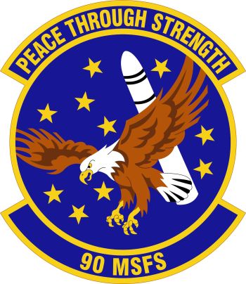 Coat of arms (crest) of the 90th Missile Security Forces Squadron, US Air Force