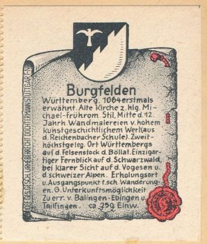 Wappen von Burgfelden/Coat of arms (crest) of Burgfelden