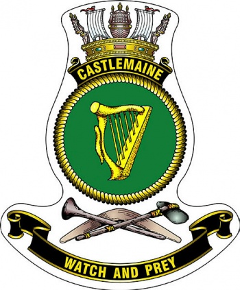 Coat of arms (crest) of the HMAS Castlemaine, Royal Australian Navy