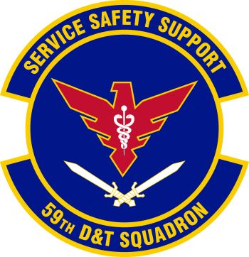 Coat of arms (crest) of the 59th Diagnostics and Therapeutics Squadron, US Air Force