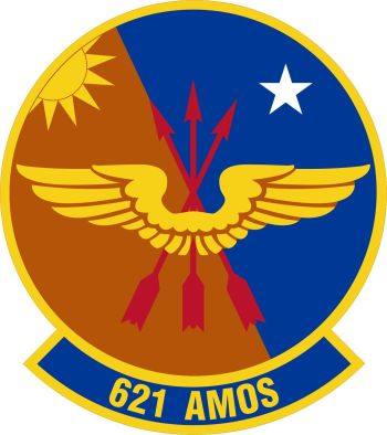Coat of arms (crest) of the 621st Air Mobility Operations Squadron, US Air Force