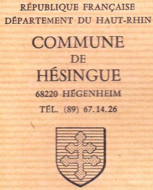 Blason de Hésingue/Coat of arms (crest) of {{PAGENAME