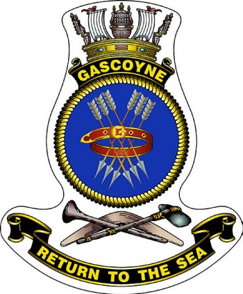 Coat of arms (crest) of the HMAS Gascoyne, Royal Australian Navy