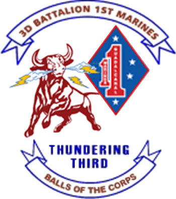 Coat of arms (crest) of the 3rd Battalion, 1st Marines, USMC
