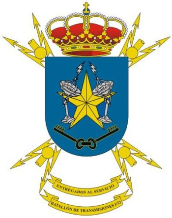 Coat of arms (crest) of the Signal Battalion I-22, Spanish Army