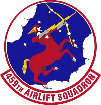 Coat of arms (crest) of the 459th Airlift Squadron, US Air Force