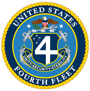 Coat of arms (crest) of 4th Fleet, US Navy
