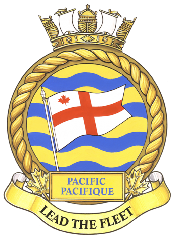 Coat of arms (crest) of the Canadian Fleet Pacific Headquarters, Royal Canadian Navy