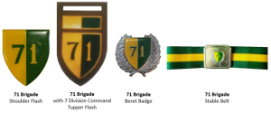 Coat of arms (crest) of the 71 Brigade, South African Army