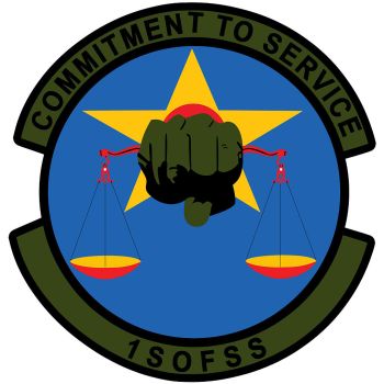 Coat of arms (crest) of the 1st Special Operations Forces Support Squadron, US Air Force