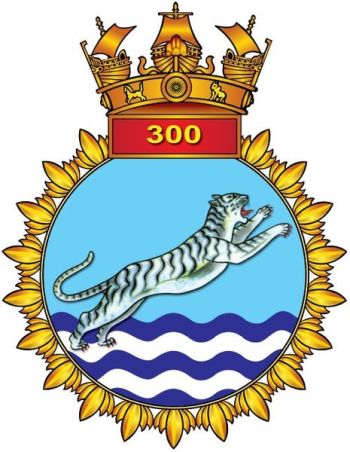 Coat of arms (crest) of the INAS 300 White Tigers, Indian Navy