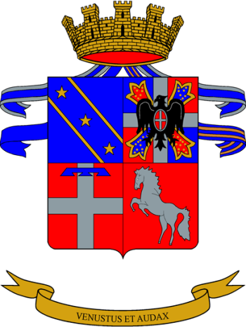 Coat of arms (crest) of 2nd Cavalry Regiment Piemonte Cavalleria, Italian Army