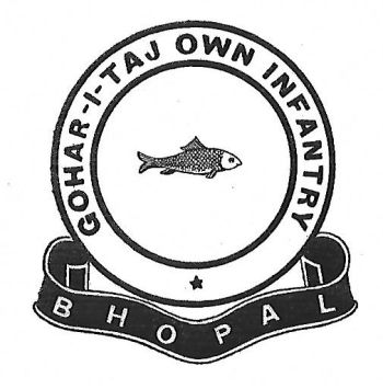Coat of arms (crest) of the Bhopal Gohar-I-Taj Own Infantry, Bhopal