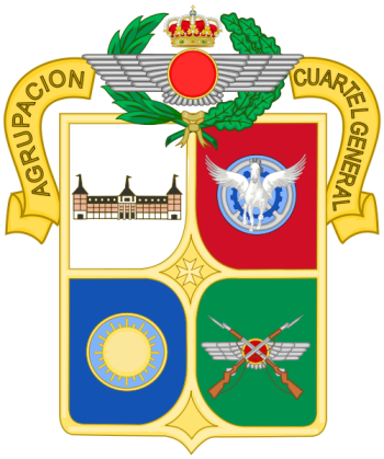 Coat of arms (crest) of the General Headquarters Group, Spanish Air Force