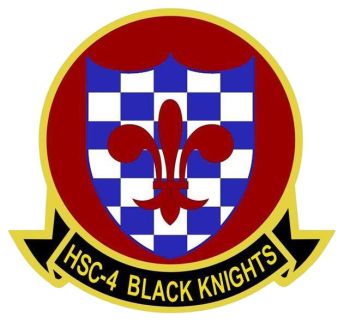 Coat of arms (crest) of the HSC-4 Black Knights, US Navy