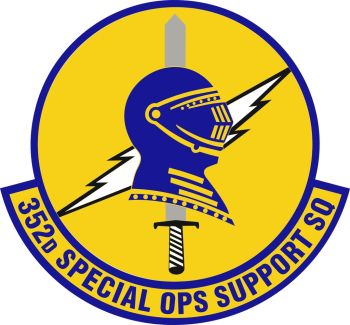 Coat of arms (crest) of the 352nd Special Operations Support Squadron, US Air Force