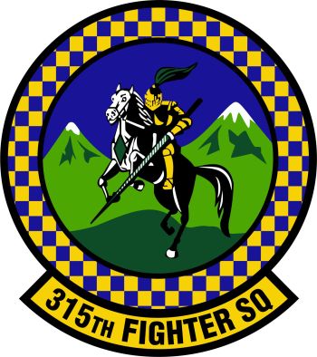 Coat of arms (crest) of the 315th Fighter Squadron, US Air Force