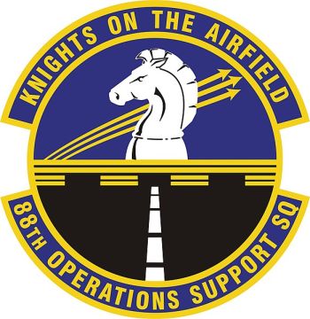 Coat of arms (crest) of the 88th Operations Support Squadron, US Air Force