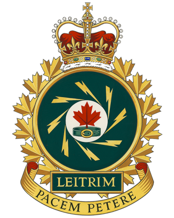 Coat of arms (crest) of the Canadian Forces Station Leitrim, Canada