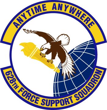 Coat of arms (crest) of the 628th Force Support Squadron, US Air Force