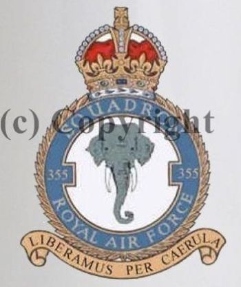Coat of arms (crest) of the No 355 Squadron, Royal Air Force