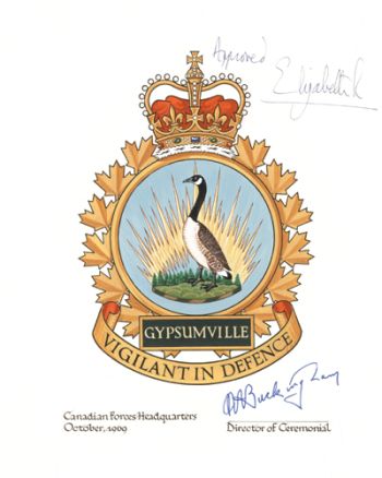Coat of arms (crest) of the Canadian Forces Station Gypsumville, Canada