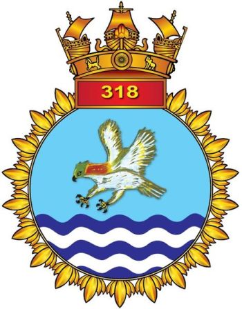 Coat of arms (crest) of the INAS 318 Hawks, Indian Navy