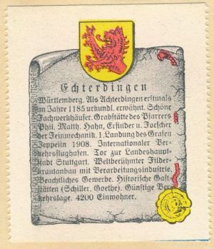 Wappen von Echterdingen/Coat of arms (crest) of Echterdingen