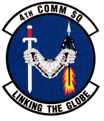 Coat of arms (crest) of the 4th Communications Squadron, US Air Force