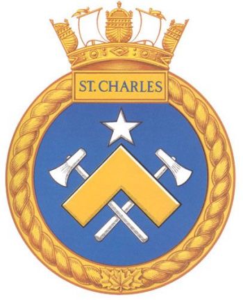 Coat of arms (crest) of the HMCS St. Charles, Royal Canadian Navy
