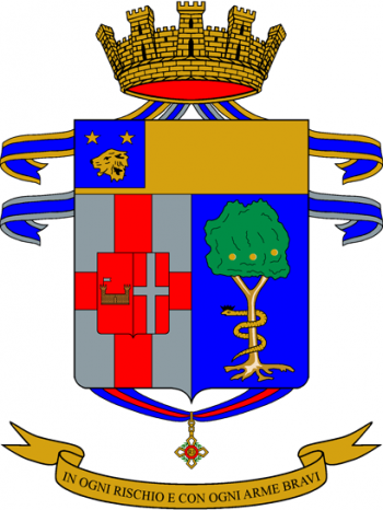 Coat of arms (crest) of the 157th Infantry Regiment Leoni di Liguria, Italian Army
