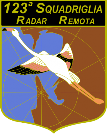 Coat of arms (crest) of the 123th Remote Radar Squadron, Italian Air Force