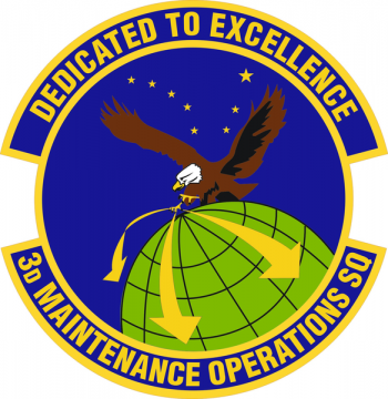 Coat of arms (crest) of the 3rd Maintenance Operations Squadron, US Air Force
