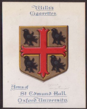 Coat of arms (crest) of St Edmund Hall (Oxford University)