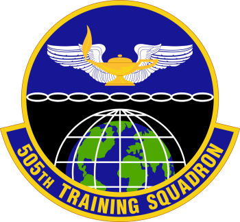 Coat of arms (crest) of the 505th Training Squadron, US Air Force