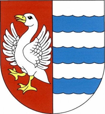 Arms (crest) of Husinec (Praha-východ)