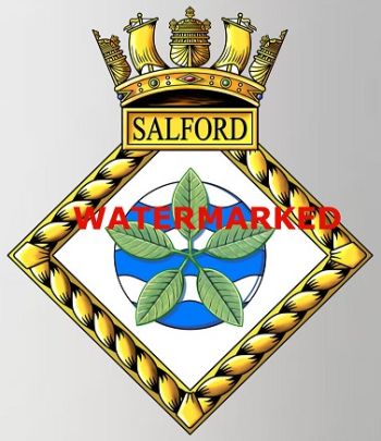 Coat of arms (crest) of the Royal Naval Reserve Salford, Royal Navy