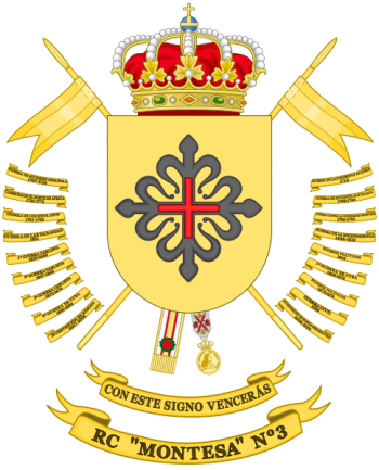 Coat of arms (crest) of the Cavalry Regiment Montesa No 3, Spanish Army