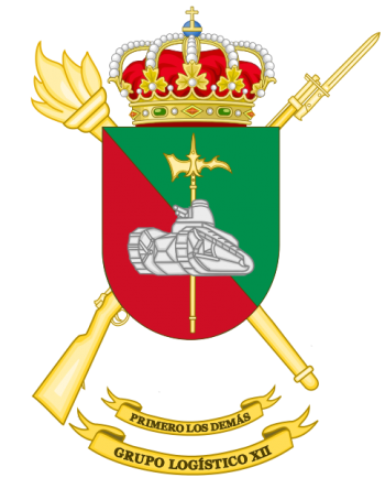 Coat of arms (crest) of the Logistics Group XII, Spanish Army