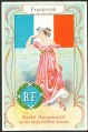 Arms, Flags and Folk Costume trade card Frankreich