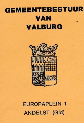 Wapen van Valburg/Coat of arms (crest) of Valburg