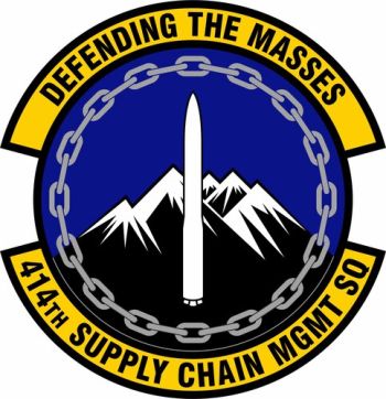 Coat of arms (crest) of the 414th Supply Chain Management Squadron, US Air Force