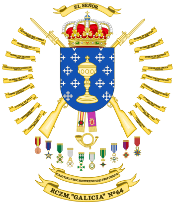 Coat of arms (crest) of the Mountain Rifle Regiment Galicia No 64, Spanish Army