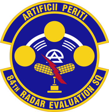 Coat of arms (crest) of the 84th Radar Evaluation Squadron, US Air Force